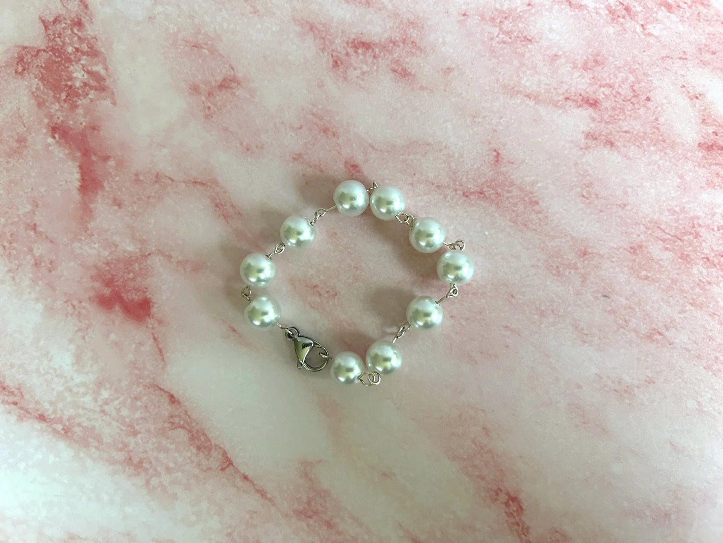 Pearl Link Bracelet | Handmade Elegant Bracelet - Multiple Sizes Available