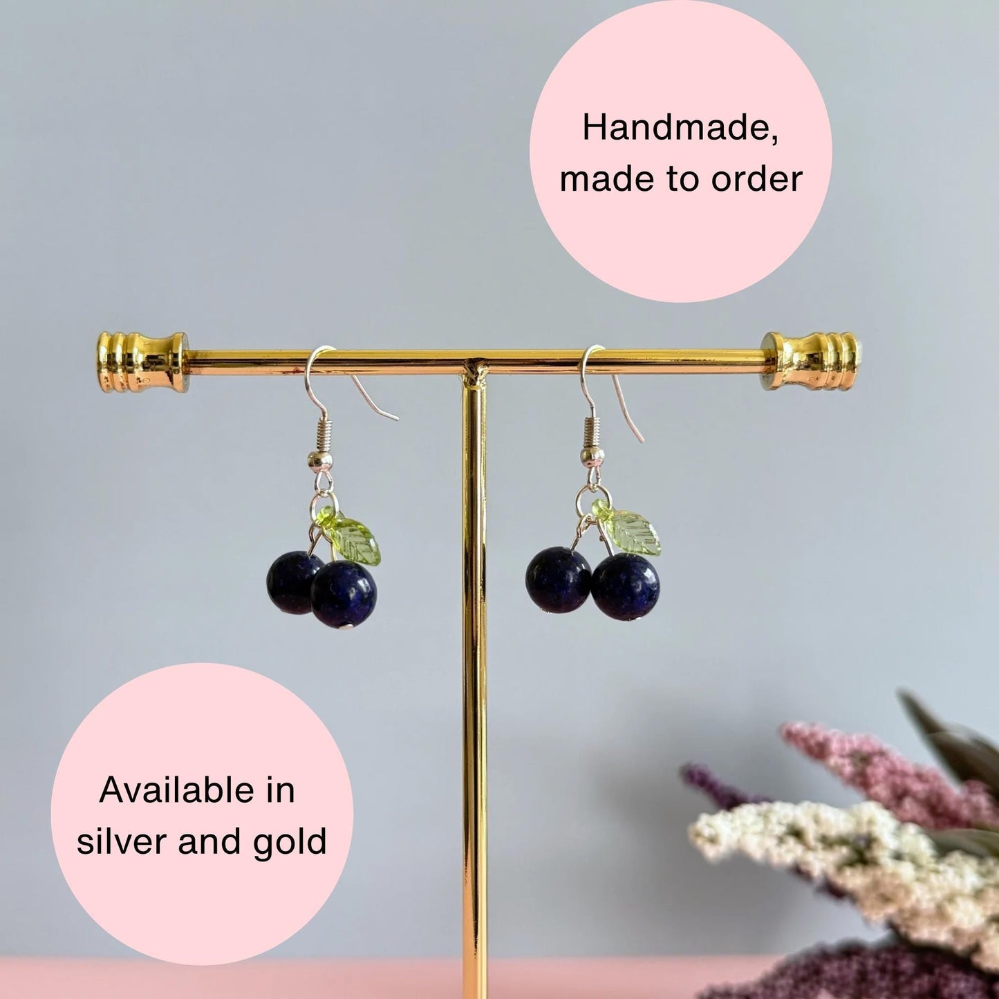 Berry Cute Blueberry Earrings