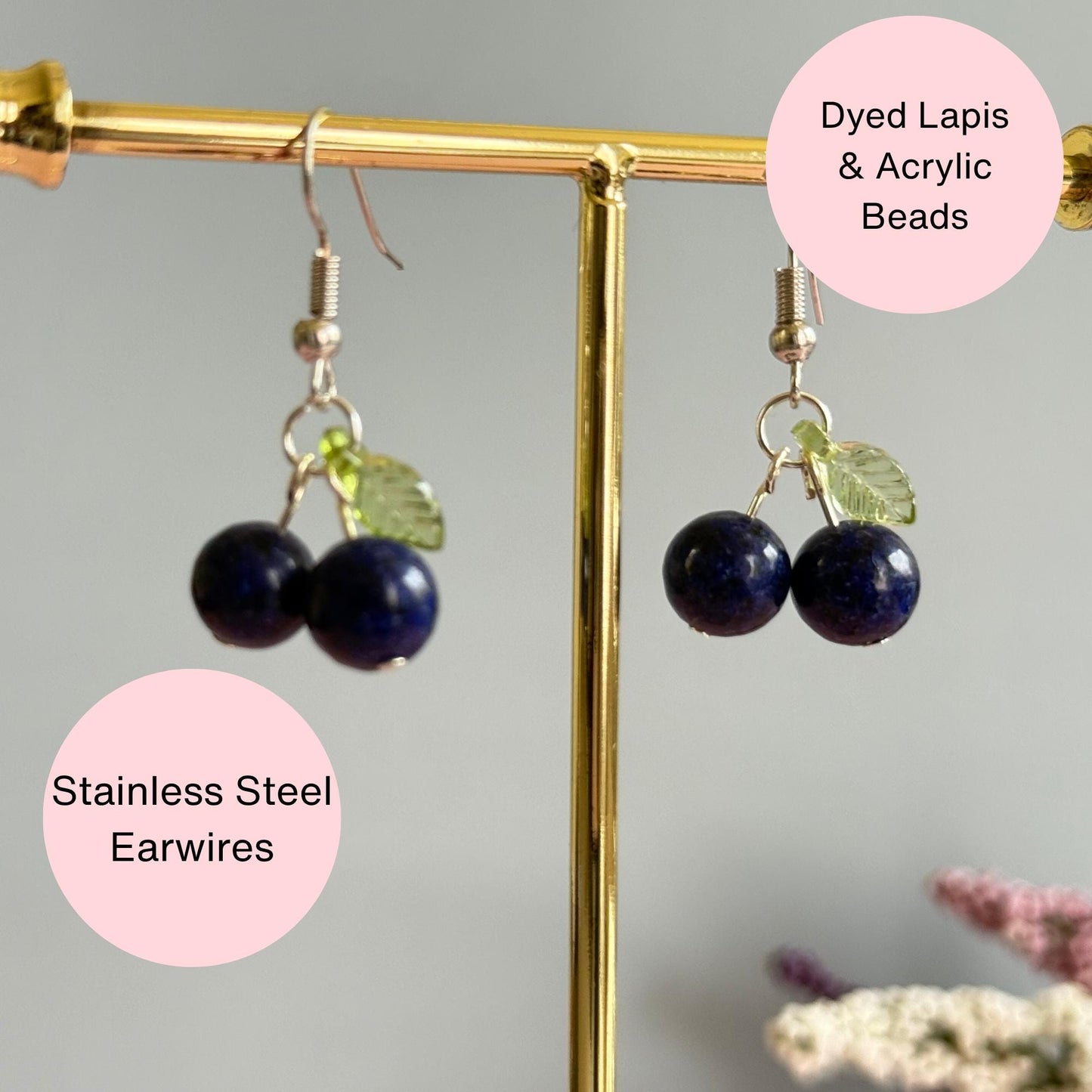 Berry Cute Blueberry Earrings
