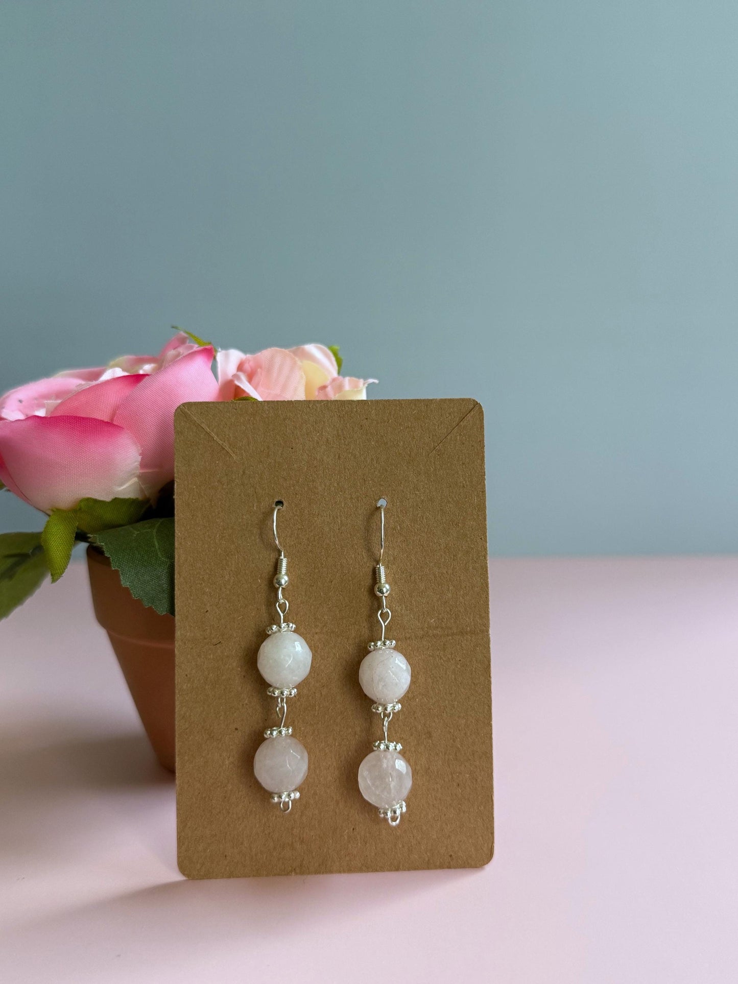 Rose Quartz Earrings