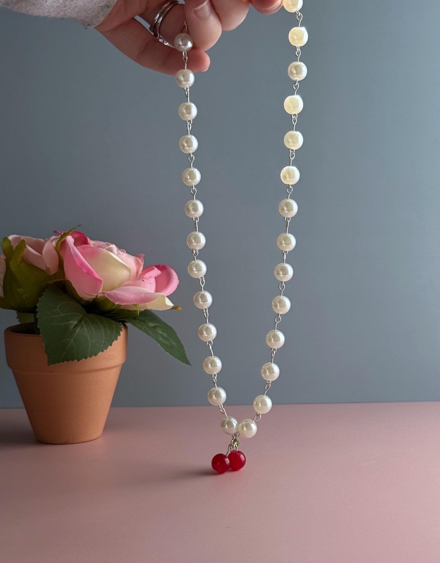 Cherry Earring & Necklace Set | Fruit Jewelry | Summer Jewelry | Gift Set for Her