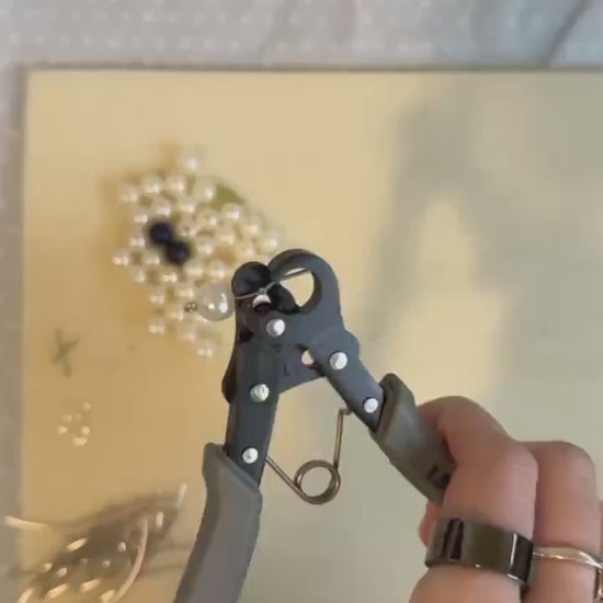 Handmade Pearl Necklace: Blueberry Charm, Cottagecore Jewelry